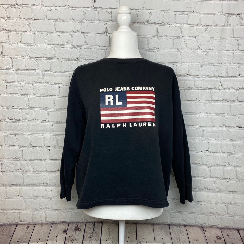Ralph Lauren Polo Jeans Co. Black Sweatshirt